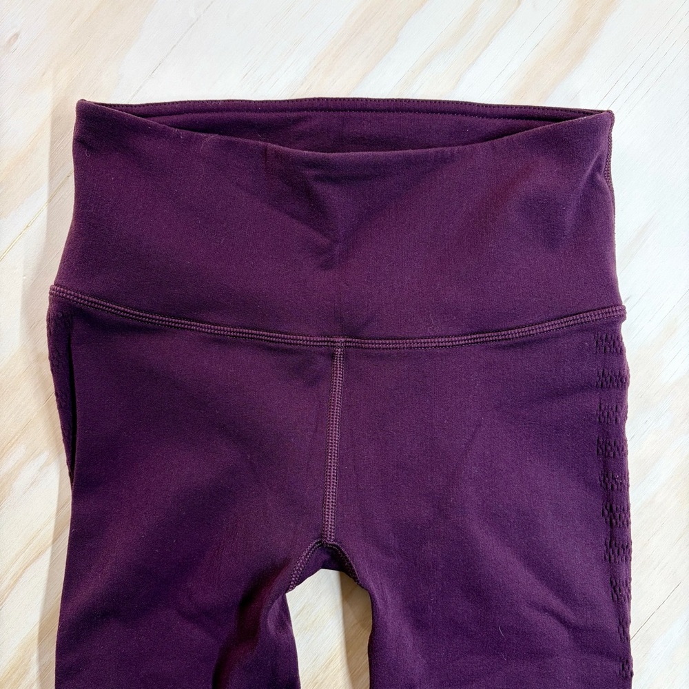 Lululemon 25" Reveal 7/8 Tight Stripes Dark Adobe 4 - Picture 3 of 13
